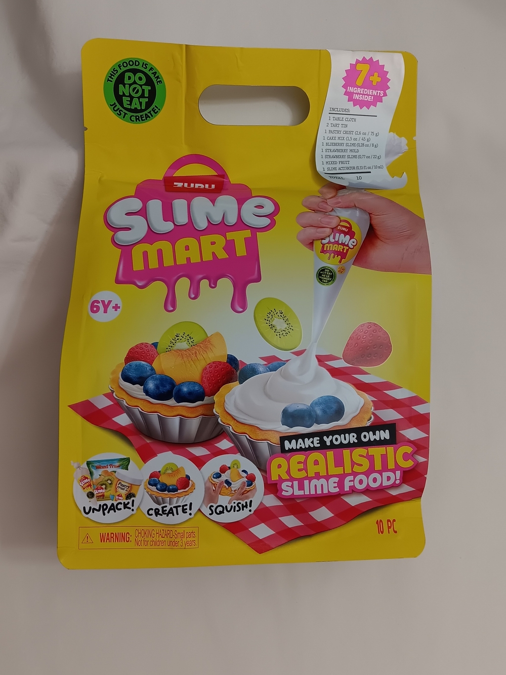 Zuru Slime Mart Make-Your-Own Realistic Slime Food Kit Pretend Fruit Tarts